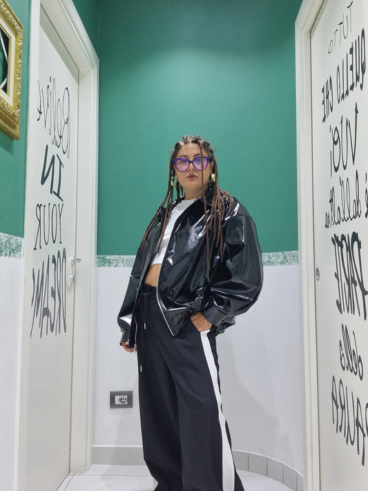 Giubbino bomber in vernice