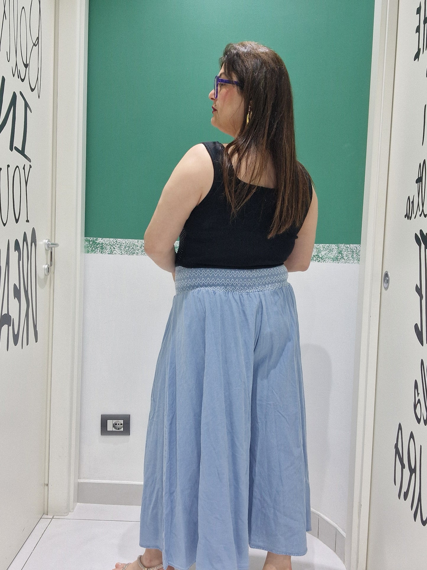 Pantagonna effetto jeans