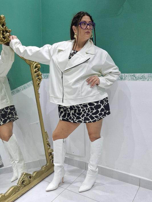 Chiodo oversize simil ecopelle