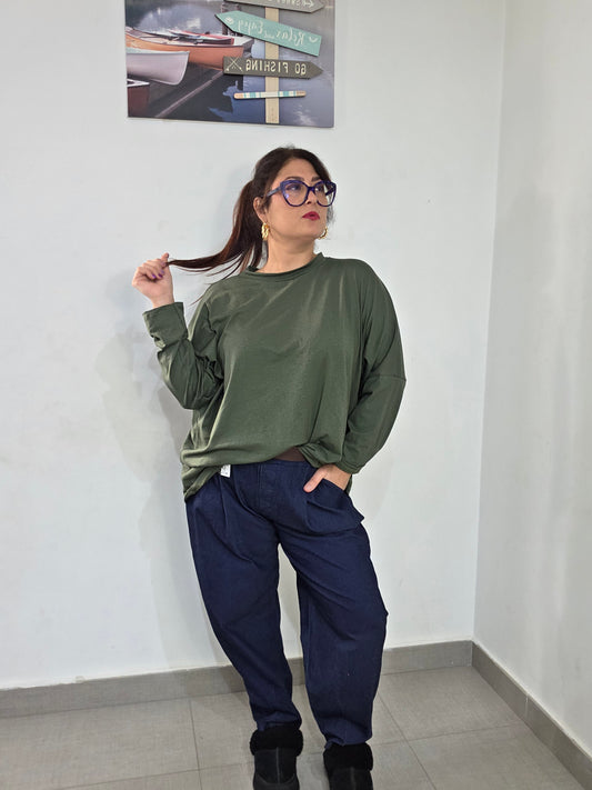 Maglia lunga in cotone