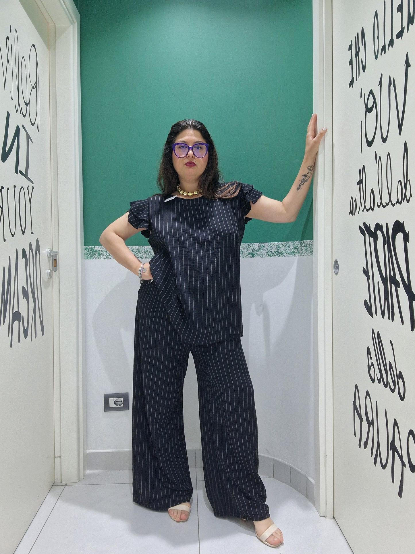 Pantalone gessato