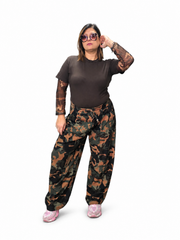 Pantalone semiballon camouflage