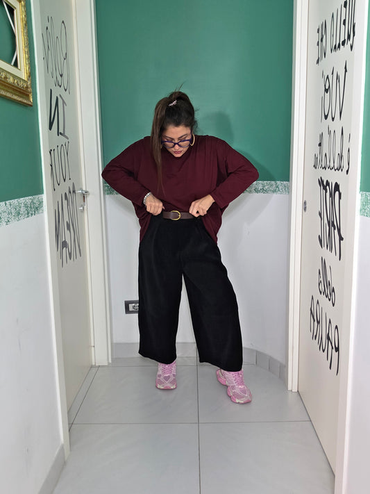 Pantalone in ecovelluto