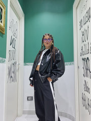 Giubbino bomber in vernice