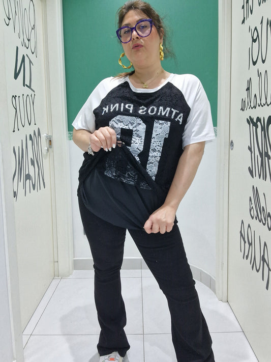 Shirt merlettata foderata 18