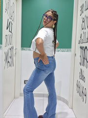Jeans zampa push up Giovanna