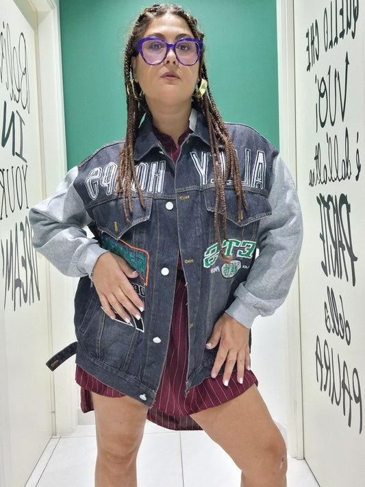 Giubbino HOOPS in denim