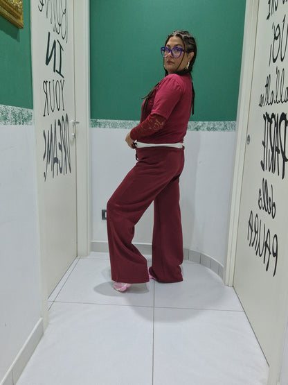 Pantalone bicolore