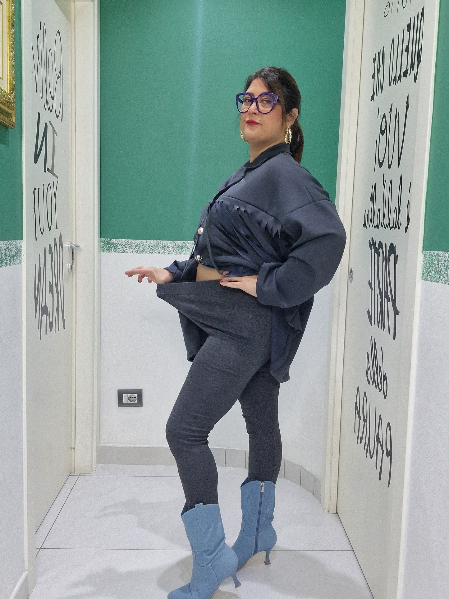 Leggings Explode grigio