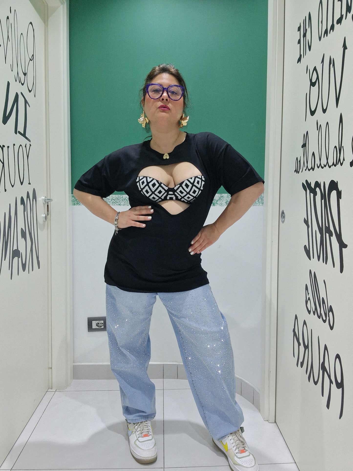 Shirt CUORE cutout