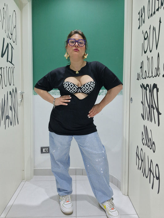 Shirt CUORE cutout