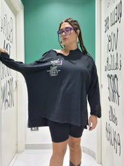 Maxi maglia cotone garzato