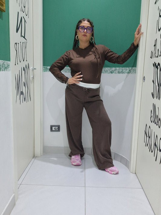 Pantalone bicolore