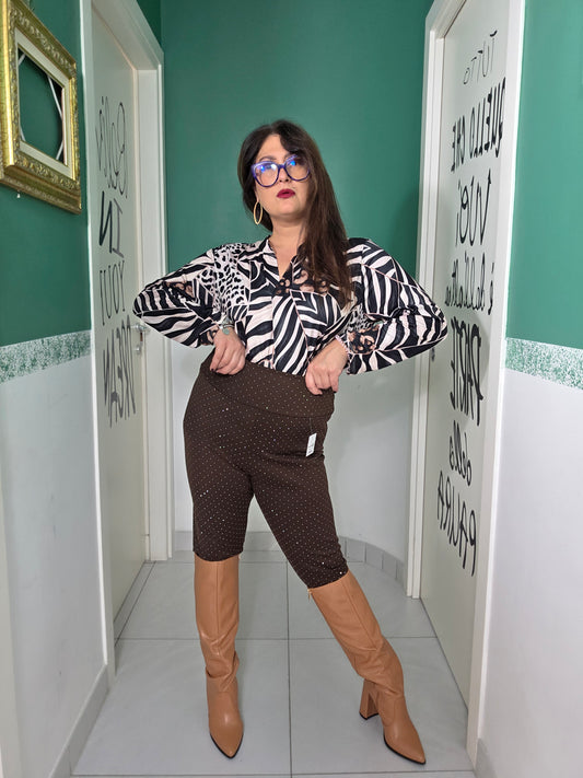 Pantaleggins brillantinato