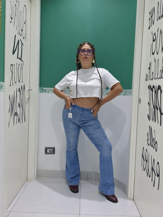 Jeans zampa push up Giovanna