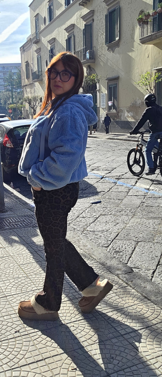 Pantaleggins leopardato zampetta