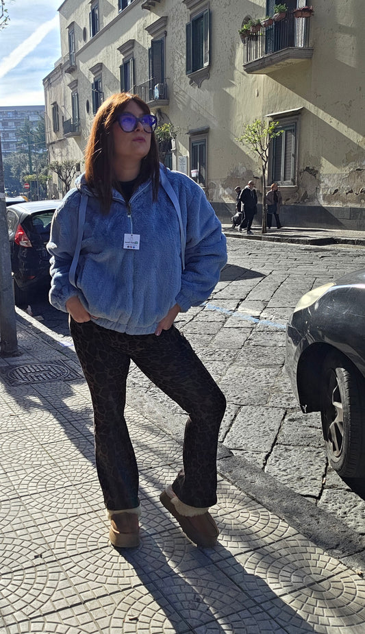 Pantaleggins leopardato zampetta