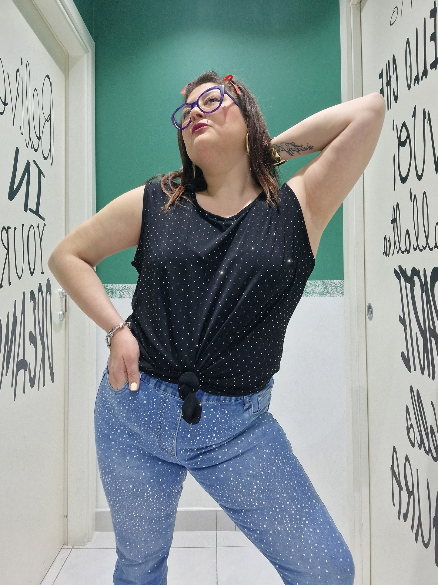 Jeans zampa Luce push up