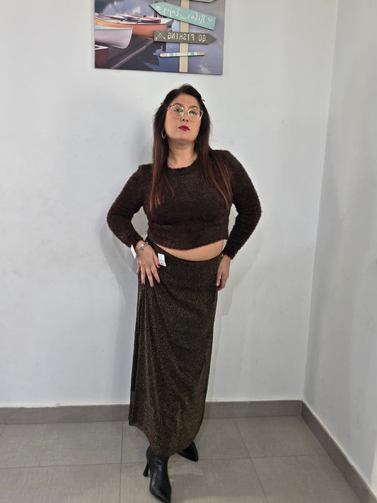 Maglia croop peluche