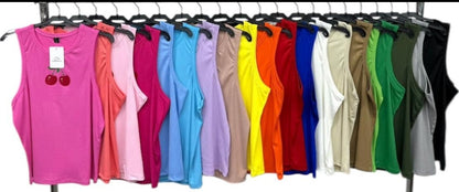Top scollo America ciliegie