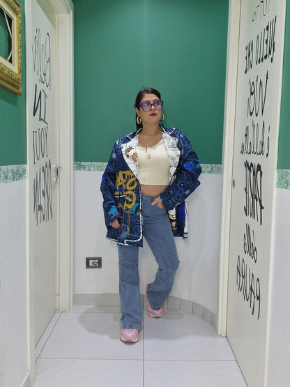 Maglia croop con zip