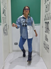 Camicia denim college