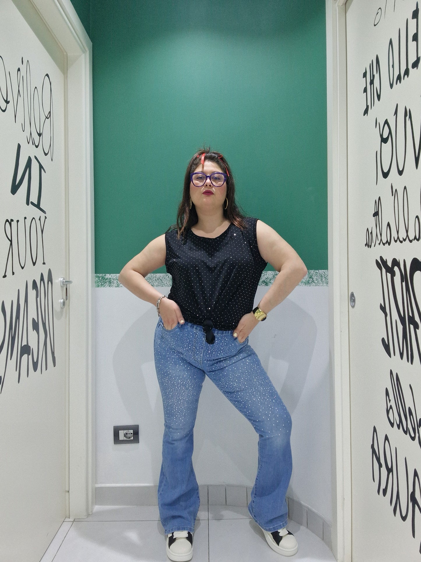 Jeans zampa Luce push up