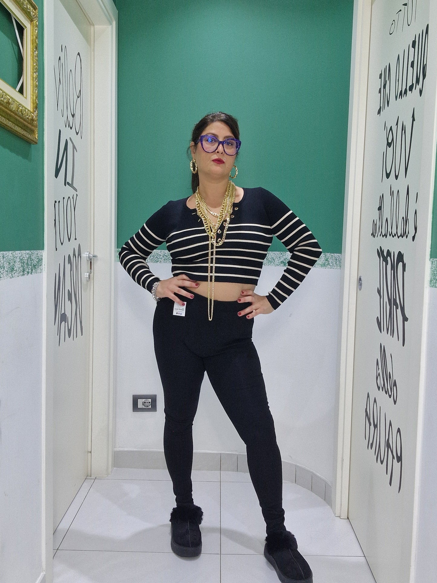 Leggings Explode nero