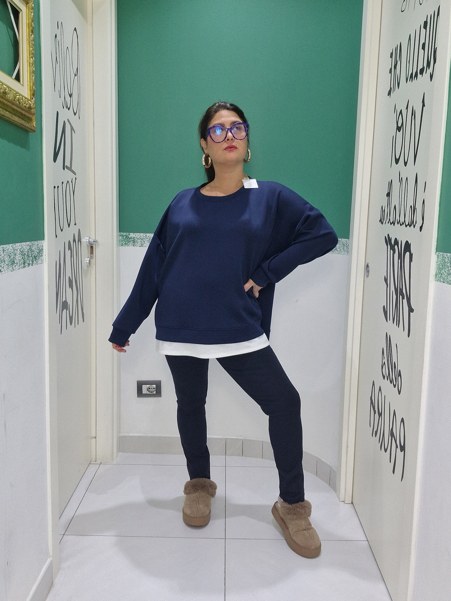 Felpa con zip laterali