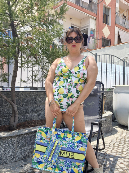 Costume limoni bianco