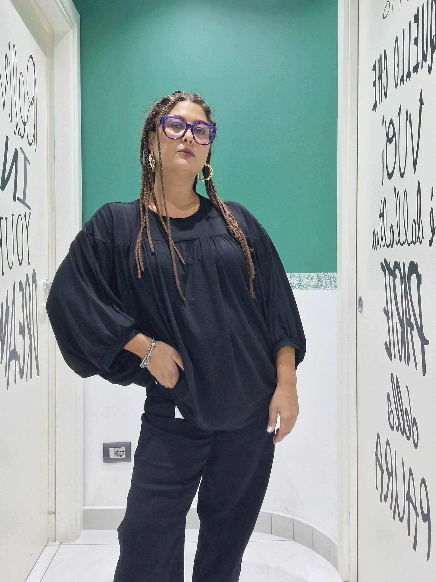 Maglia manica pipistrello