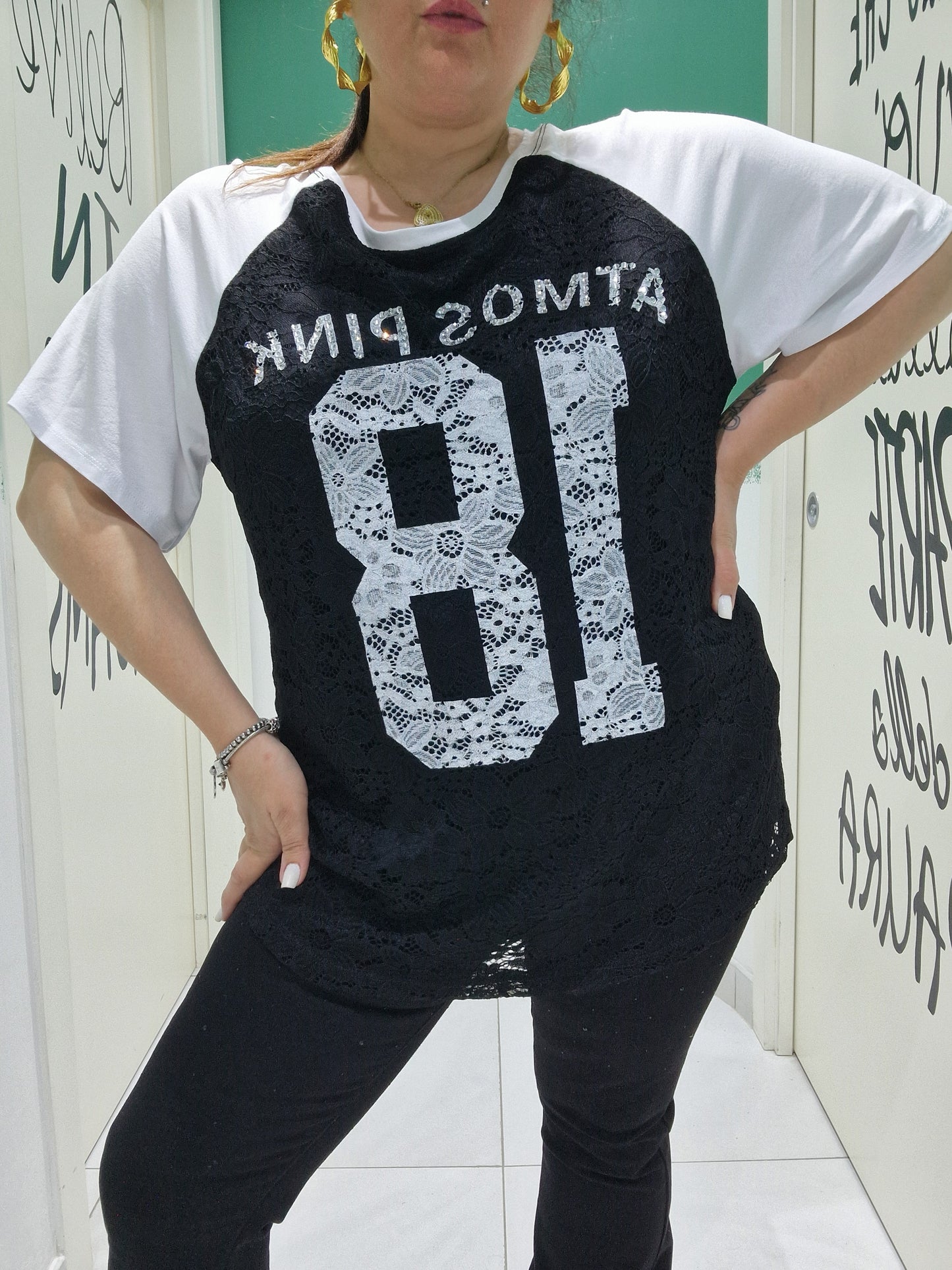 Shirt merlettata foderata 18