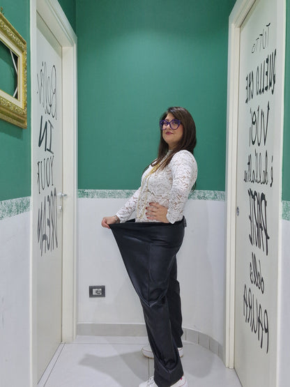 Pantalone in similecopelle