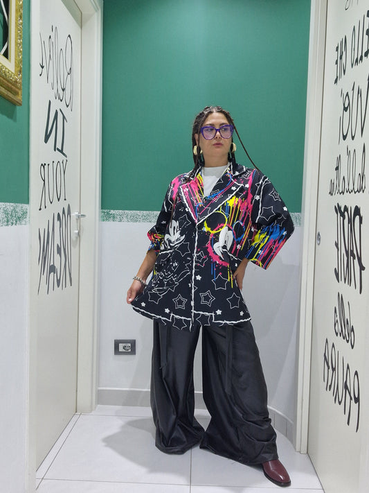 Giacca multicolor topolino