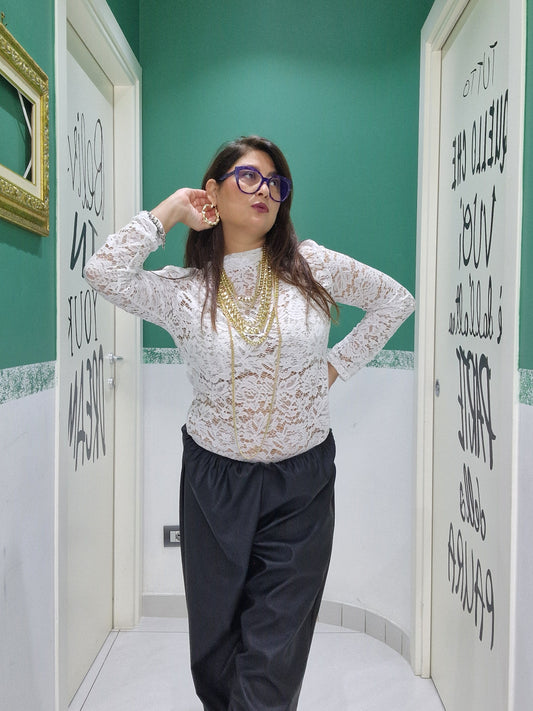 Maglia merletto Linda