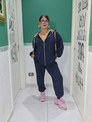 Cordset cappuccio animalier