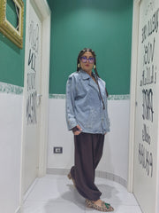 Giubbino doppiopetto in denim