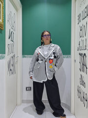 Giacca topolino a righe