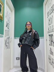 Giubbino bomber in vernice