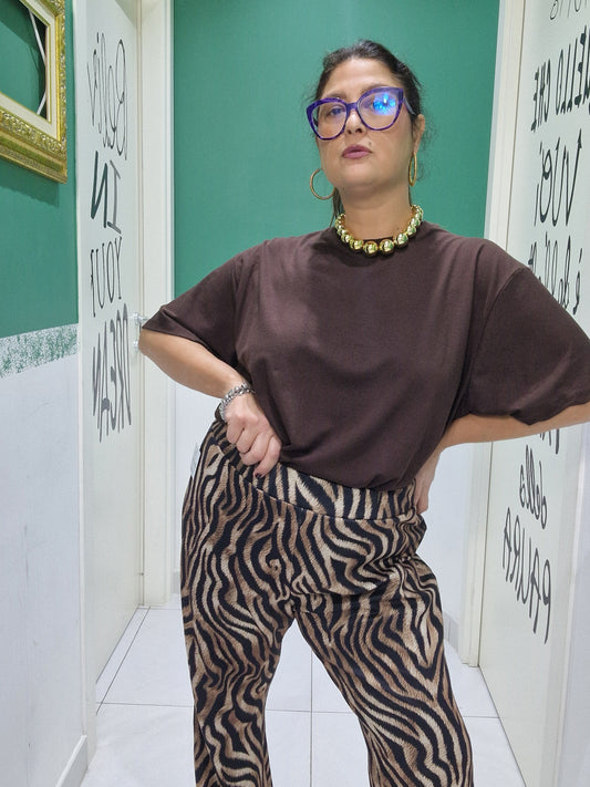 T-shirt scollo tondo