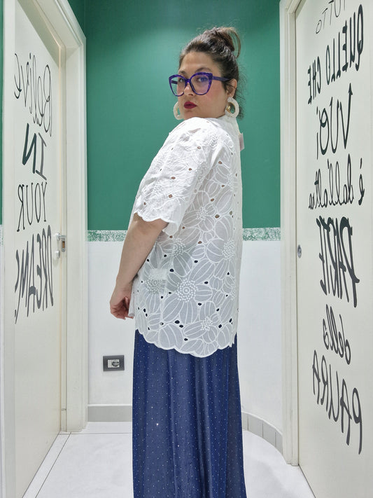 Camicia pizzo san gallo