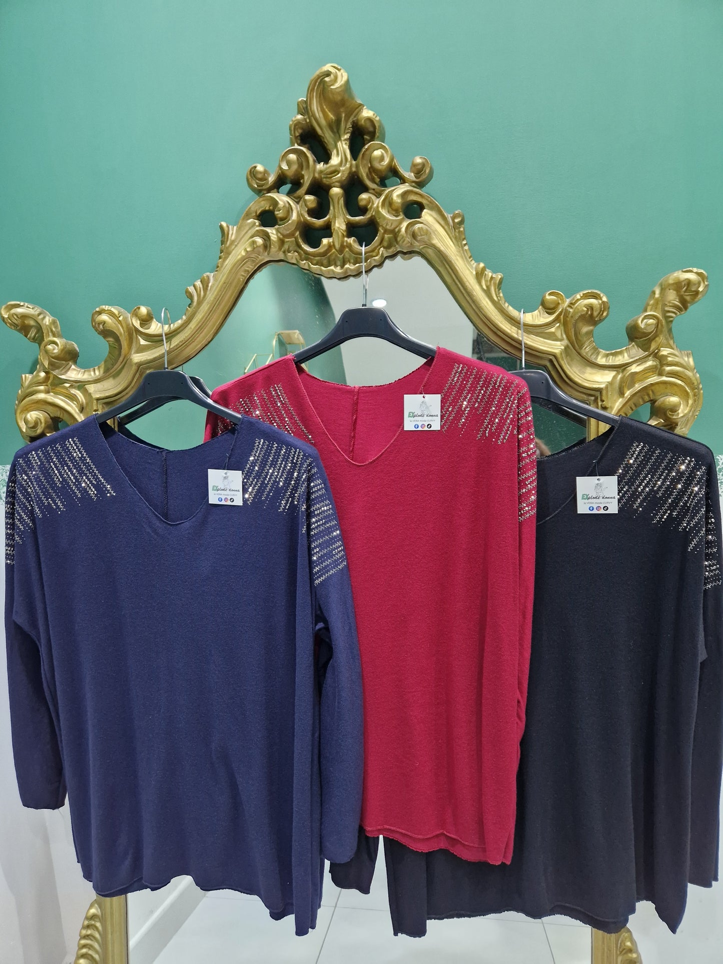 Maglia Salvaoutfit brillantinata