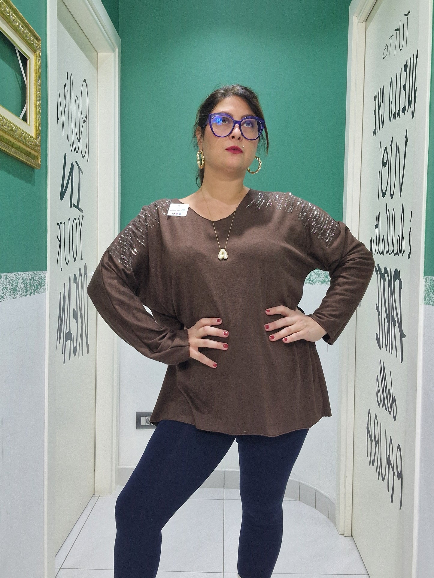 Maglia Salvaoutfit brillantinata