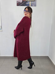 Abito in lana con filo lurex