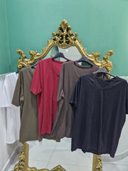 T-shirt basic scollo V