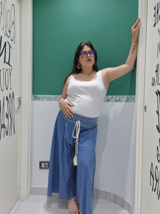 Pantagonna effetto jeans