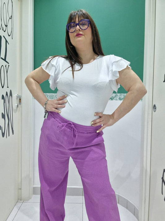 Maglia manica balze