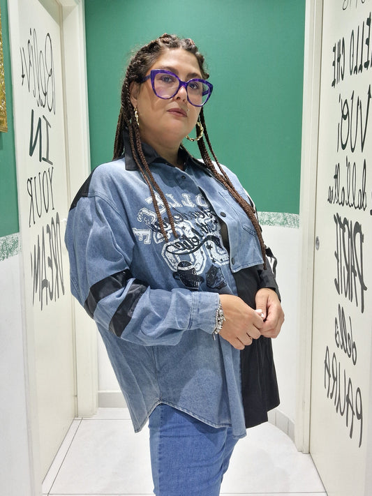 Camicia denim college