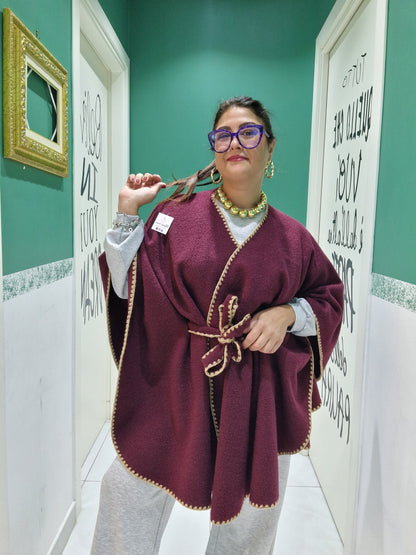 Poncho bouclè