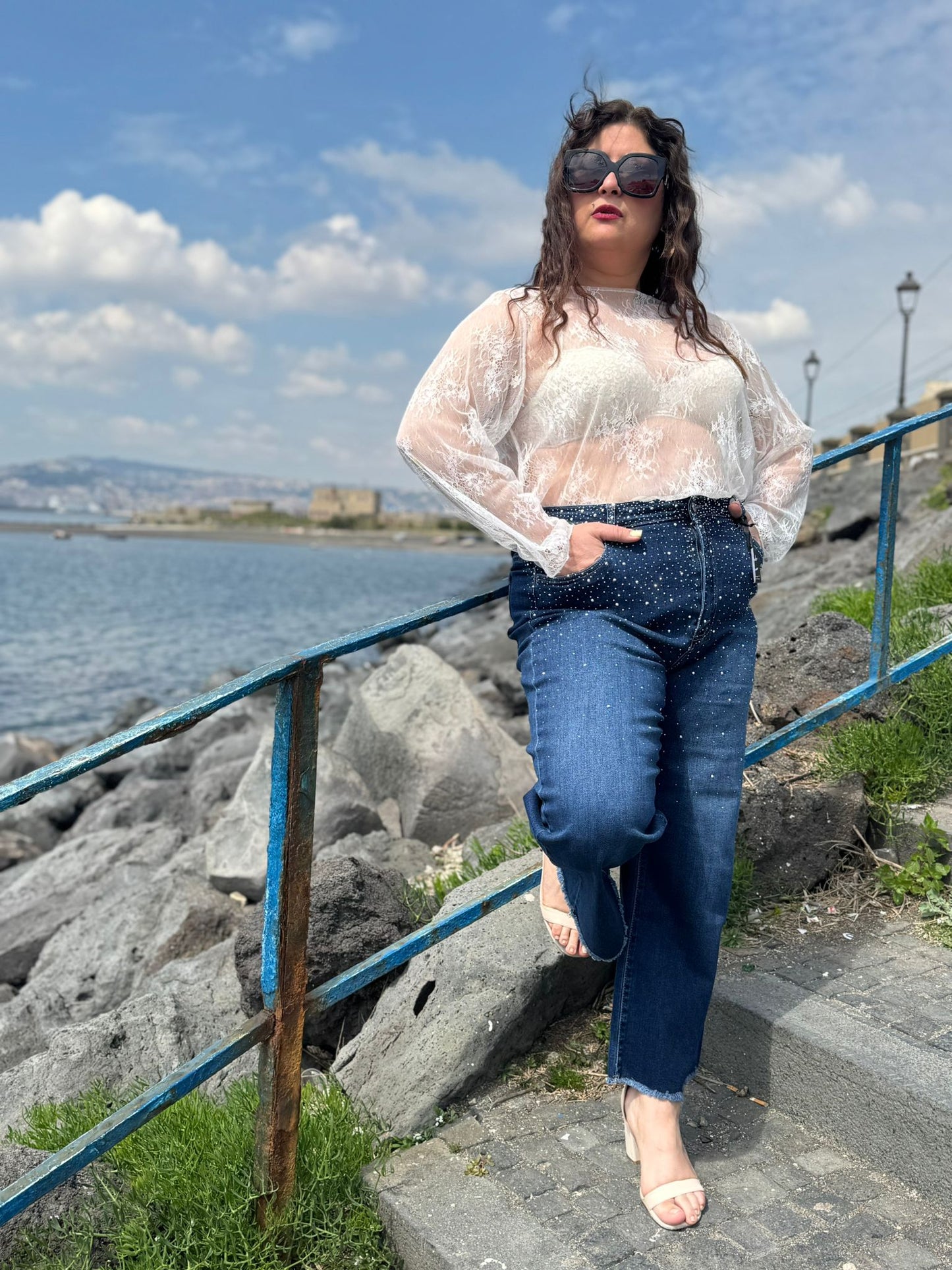 Maglia merletto Bambi